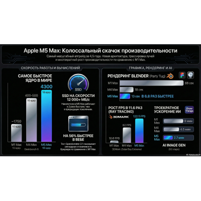 Новый процессор Apple M5 Max. Настоящий прорыв или маркетинг?